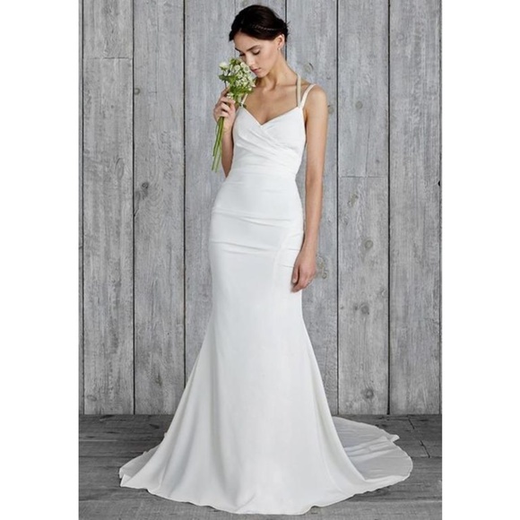 NICOLE MILLER TAYLOR WEDDING GOWN DRESS HF10001